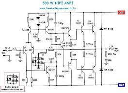 250w 500w hifi lifier circuits