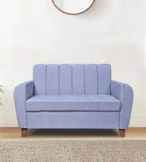 fano fabric 1 seater sofa in silver