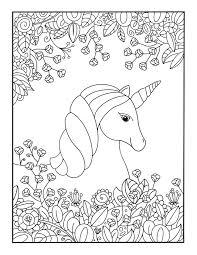 free unicorn coloring pages daily