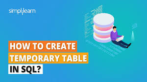 how to create temporary table in sql