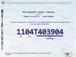 Whirlpool Water Heater Age Building Intelligence Center