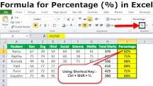 How do you make a percentage formula in Excel?