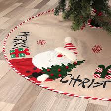 snowman christmas tree skirt a xmas