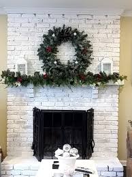 How To Whitewash A Brick Fireplace