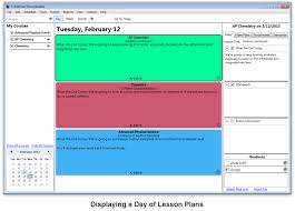 Planbook For Windows Elegant Lesson Planning Software For Educators
