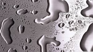 water drops on silver surface ultra hd