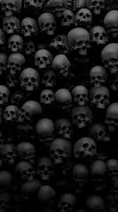 scary skulls iphone wallpapers on