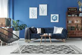 carpet colors go with blue walls