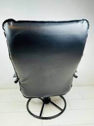 Danish Postmodern Leather Lounge Chair