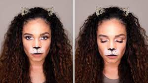 easy lion halloween makeup look
