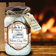 Warm Cozy Fire Scented Soy Candle