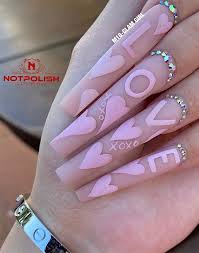 heart nails design ideas 2021 for