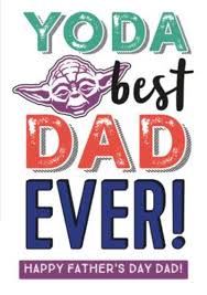 See below for our guide to the latest star wars stuff that's perfect for dads in any galaxy, including new star wars tech, tees, collectibles, and. Star Wars Yoda Best Dad Ever Father S Day Card Moonpig