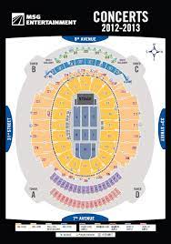 msg seating chart detailed with seat