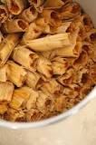 What are tamales made of pork?