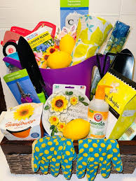 Lemon Themed Gardening Gift Basket