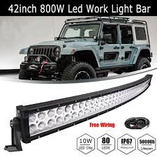 42inch 800w Curved Led Light Bar Flood Spot Combo Off Road Truck 4wd For Jeep Bulbs 44inch Wish