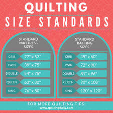 standard quilt sizes twin full queen