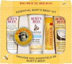 Burts Bees Essential Gift Set 5 Travel Size Products Deep Cleansing Cream Hand Salve Body Lotion Foot Cream And Lip Balm Walmart Com