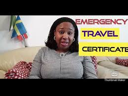 emergency travel certificate