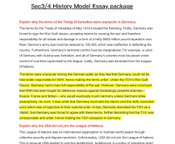 sec 3 4 history seq model essay package