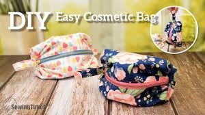 cosmetic bag making zipper pouch
