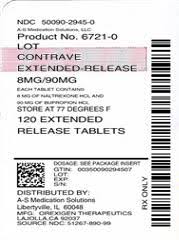 Ndc 50090 2945 Contrave Extended Release Naltrexone