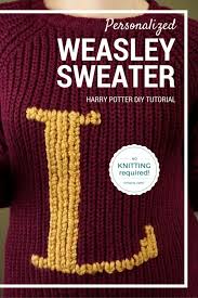 Turn A Muggle Sweater Into A Weasley Sweater Lauren