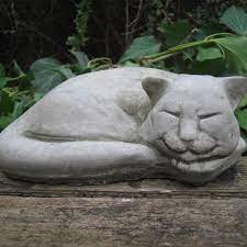 Sleeping Cat Garden Ornaments