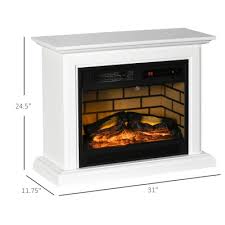 Homcom 31 Electric Fireplace With