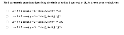 Solved Find Parametric Equations
