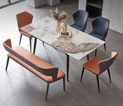 sintered stone extension dining table