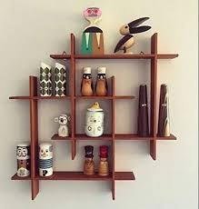 Classic Pe Brown Wall Shelves For