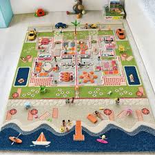 activity 3d play rug twin houses