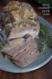 slow cooker pork loin with rosemary and