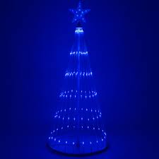 4 blue led animated outdoor lightshow tree