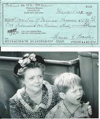 — the same state that was home to sheriff andy taylor. Frances Bavier Signed Check Andy Griffith Show Mayberry 417609376