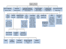 Punctilious Catholic School Organizational Chart