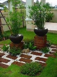 diy garden ideas of rocks and pots
