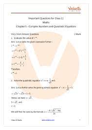 Cbse Class 12 Maths Chapter 5 Complex