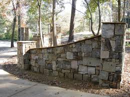 Find ideas and inspiration for brick driveway to add to the entrance to the home is accentuated by masses of annual flowers that frame the bluestone steps. Automated Gate System With Stone Walls And Columns Woodstock Apex Fence Company