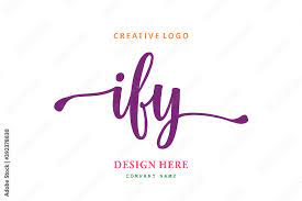 ify lettering logo is simple easy to