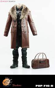 Pop Toys 1 6 Mafia Styl Leather Coat