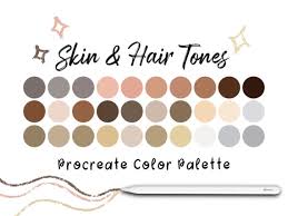 Skin And Hair Tones Procreate Color