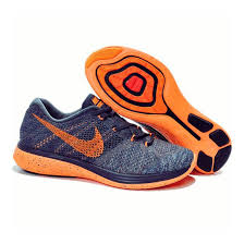 Nike Shoes Nike Flyknit Lunar 3 Shoes Color Gray Orange
