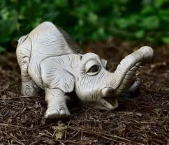 Funny Baby Elephant Statue Lucky