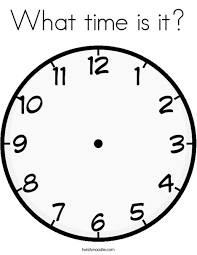 Find out what time is it in your area or anywhere around the world! What Time Is It Coloring Page Twisty Noodle