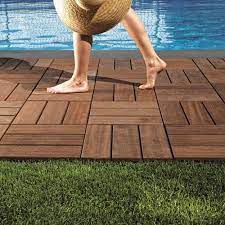 Patio Wood Deck Tiles