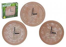 Terracotta Garden Clock C Bargain