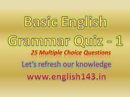 From tricky riddles to u.s. Basic Grammar Quiz 25 Mcqs For Practice 1 Harinath Vemula